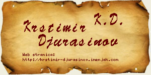 Krstimir Đurašinov vizit kartica